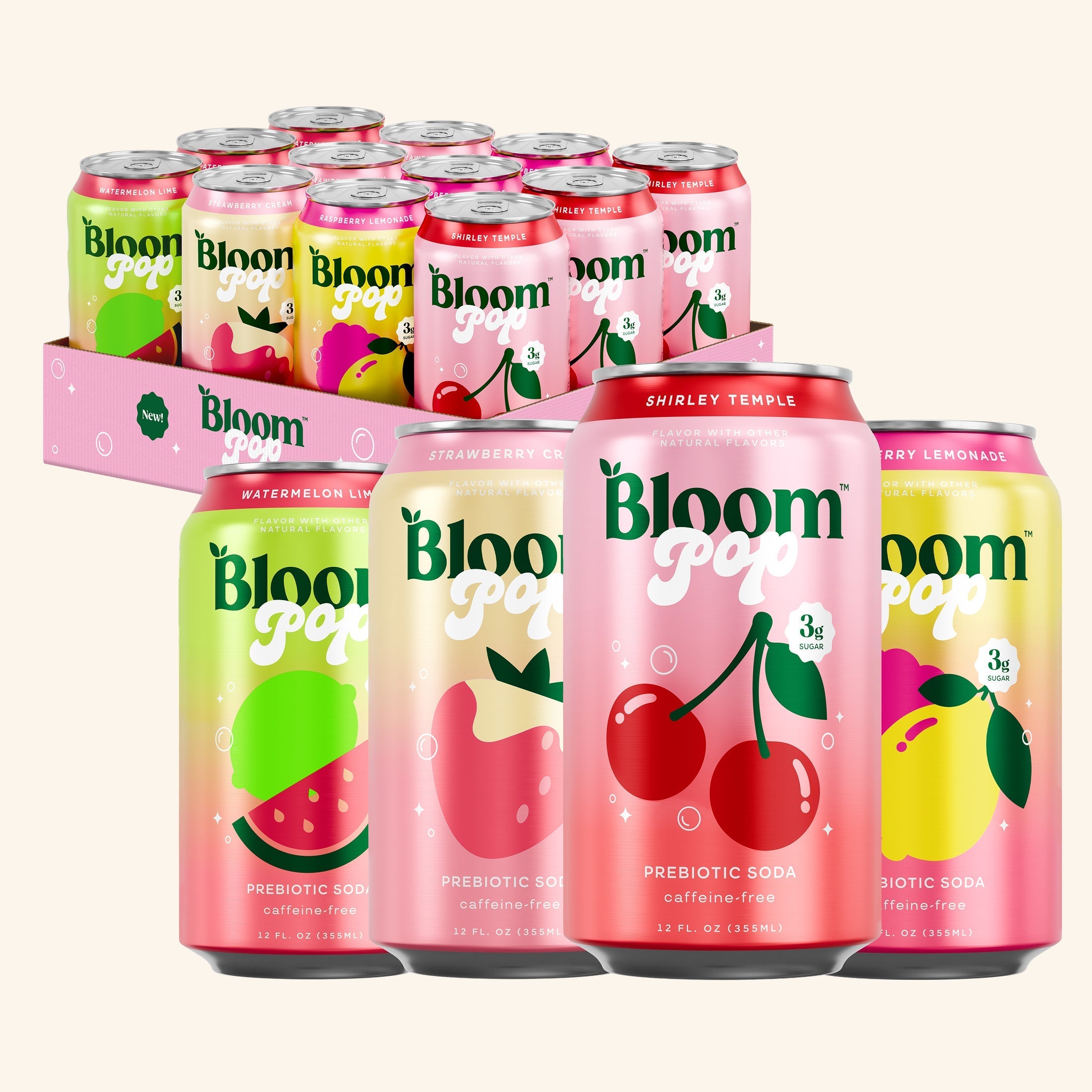 Bloom Pop™ Prebiotic Soda - Bloom With Daily Support